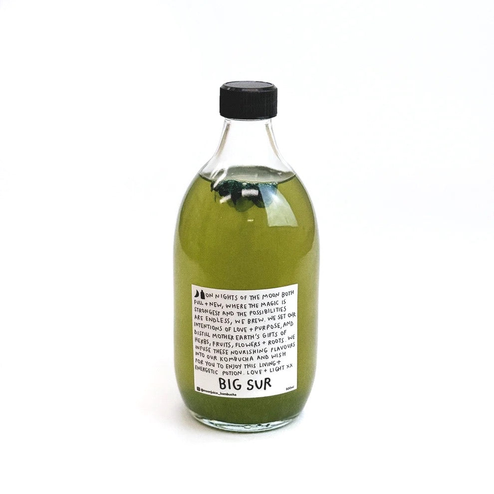 Big Sur blueberry & blue spirulina Moon Juice Kombucha