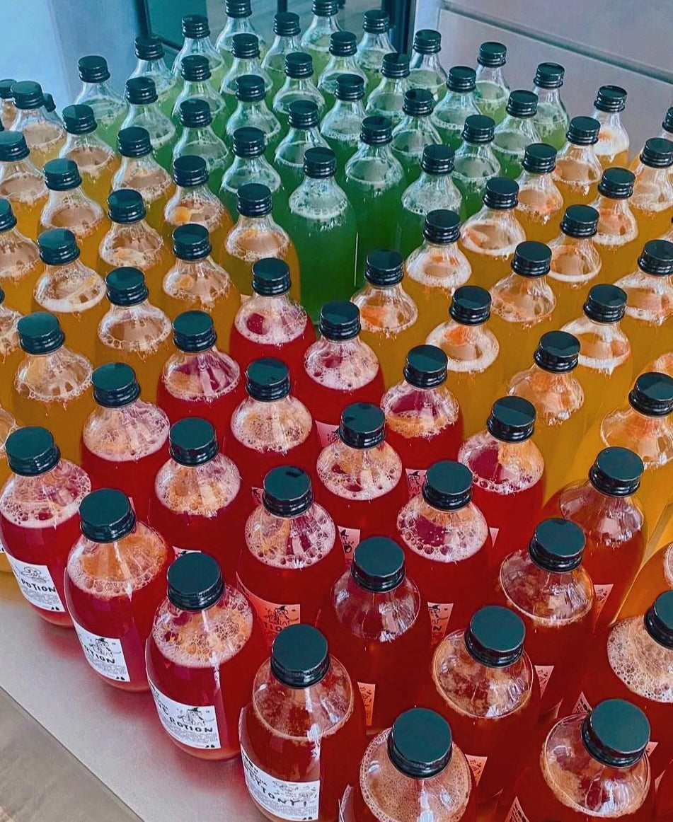 An image of Moon Juice Kombucha's bottles
